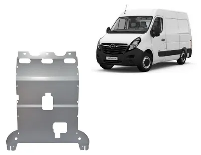 Obrázok produktu pre Hliníkový kryt spodnej časti vozidla chrániaci motor a prevodovku pre model Opel Movano C – modely z rokov 2022 – 2026