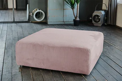 Produktbild von KAWOLA Hocker WIOLO SOFT Sitzelement für Modulsofa Cord rosa