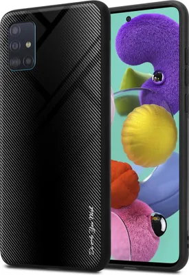 Obrázok produktu pre Cadorabo puzdro pre Samsung Galaxy A51 4G / M40s ochranný kryt v čiernej farbe puzdro na mobilný telefón TPU puzdro kryt puzdro tvrdené sklo