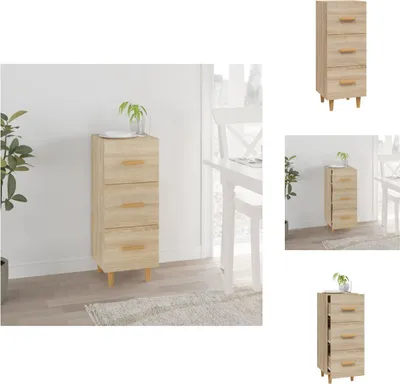 Image de vidaXL Sideboard Chêne Sonoma 34,5x34x90 cm Bois composite - Sideboards