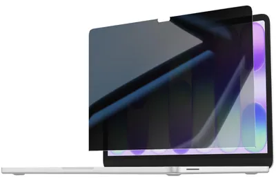 Obrázok produktu pre Avizar, ochranné sklo pre MacBook Neo 13", odolné proti nárazom s filtrom na ochranu súkromia, čierne, priehľadné
