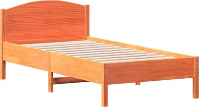 Obrázek produktu pro vidaXL Postel z masivu bez matrace vosk hnědá 75x190 cm borovice
