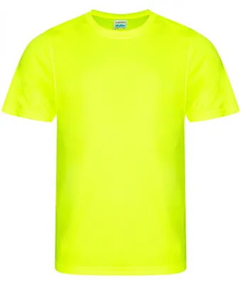 Image de Just Cool JC020 | Hommes Cool Smooth T / Protection UV 30+ - Couleur : Electric Yellow - Taille : L