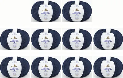 Immagine prodotto di 10 gomitoli di filato DMC Merino Essentiel-8, un fil spesso e morbido composto da 55% Lana e 45%.poliacrilico (colore 865)