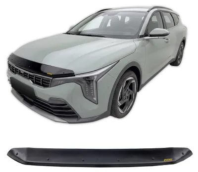 Produktbild von SCOUTT Motorhaube Windabweiser Insekten Steinschlagschutz Für Kia K4 Ab 2025, Aerodynamisch, Einfache Montage, Getönt, Spezielle Halterungen Für Die Haube (Ohne Bohren)