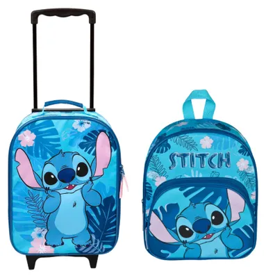 Image de Ensemble de voyage Lilo & Stitch : valise à roulettes et sac à dos