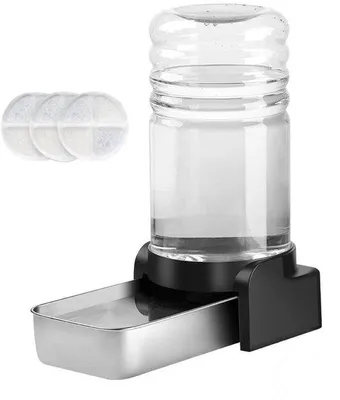 Produktbild von Famanu Wasserdispenser 5,7L - Automatische Trinkfontäne mit Trinkschale und 3 Filtern