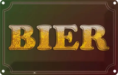 Produktbild von vianmo Blechschild 20x30 cm Bier Alkohol Essen Trinken Bar Club