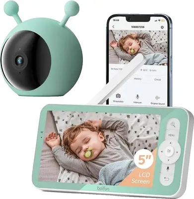 Produktbild von Babyphone Kamera, 2K QHD, Intelligente Bewegungserkennung, grün