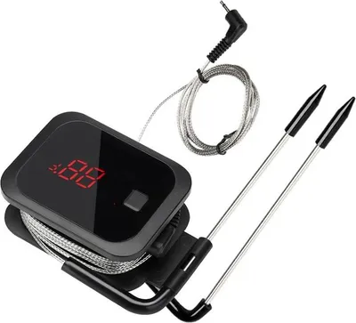 Image de Thermomètre alimentaire, compatible Bluetooth, double sonde, 2 capteurs