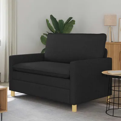 Produktbild von PUEAZU Sofa 2-Sitzer Schwarz 126 x 81 x 87,5 cm Stoff - Klassische Sofas &33384