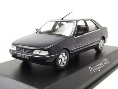 Produktbild von Peugeot 405 SRi 1991 dunkelblau Modellauto 1:43 Norev