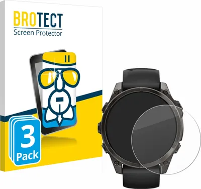 Produktbild von 3x BROTECT Schutzglas für Garmin Fenix 8 / 8 Pro AMOLED (47 mm) Schutzfolie Panzer Folie Glas Display Schutz klar