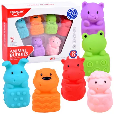 Produktbild von Badetiere aus Gummi, Wasserspielzeug ZA2955