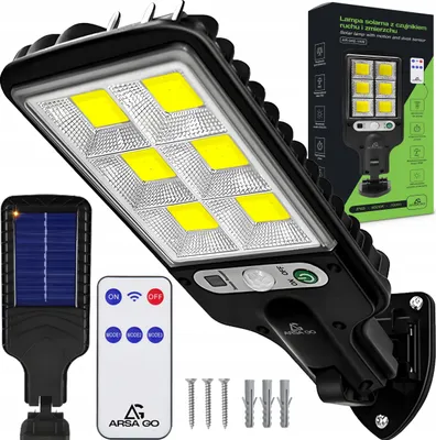 Zdjęcie produktu dla Lampa uliczna ARSA GO 200 W 700 lm zasilanie solarne