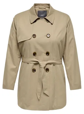 Produktbild von Only Carmakoma Damen Carvalerie Trenchcoat OTW Noos, Ginger Root, l