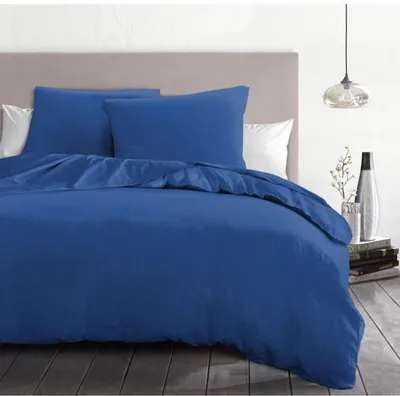 Immagine prodotto di set di biancheria da letto in microfibra 3 pezzi, 82 g - 220 x 240 cm - Blu