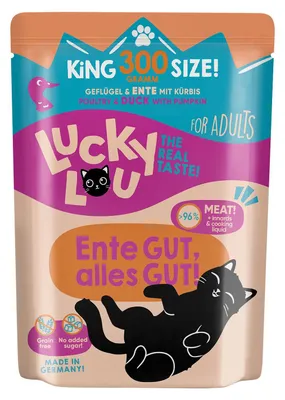 Produktbild von Lucky Lou Lifestage Adult Geflügel & Ente 6x 300 g