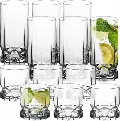 Image de Verres à boire Verres à eau - Lot de verres - Lot de 12 - 325 ml - Pour l'eau, les jus et les limonades