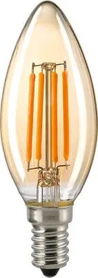 Produktbild von SIGOR 2,2W Kerze Filament gold E14 220lm 2400K dimmbar LED Lampe C35