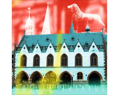 Produktbild von Glasbild Goslar Rathaus 20x20 cm