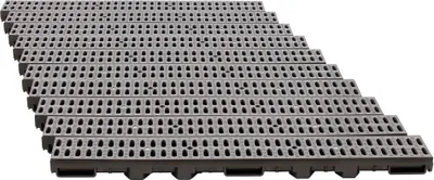 Produktbild von ScarMaxx 10m Entwässerungsrinne Bodenrinne Regenwasser A15 60 mm Stegrost Grau - 13x1000x6cm