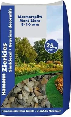Produktbild von Marmorsplitt Mont Blanc 8-16 mm 25 kg