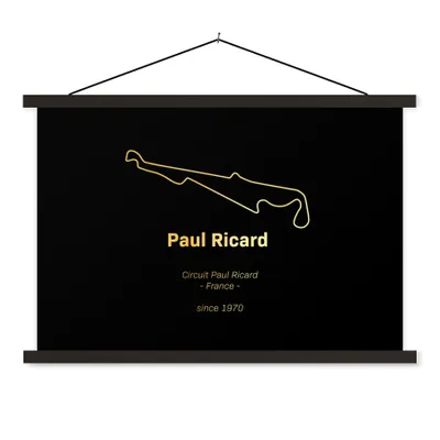 Produktbild von MuchoWow® Textilposter Frankreich - F1 - Rennstrecke 150x100 cm mit schwarzem Rahmen - Schlafzimmer