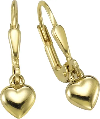 Produktbild von F Ohrhänger 333 Gold Motiv Herz