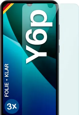 Produktbild von moex® 3x Schutzfolie kompatibel mit Huawei Y6p - Displayschutzfolie dünn Folie, Klar