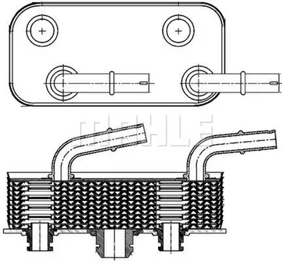 Produktbild von MAHLE Ölkühler Automatikgetriebe CLC 180 000S für BMW 3 Limousine (E46)