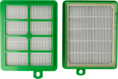 Produktbild von vhbw 2 Staubsaugerfilter Ersatz für AEF 12, AEF12, H12 für Staubsauger - HEPA-Filter Grün Weiß