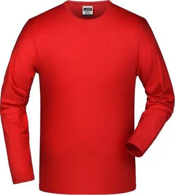 Produktbild von Elastic-T Long-Sleeved Langarm-Shirt mit Elasthan red, Gr. L