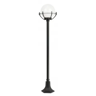 Immagine prodotto di Lampada da giardino 152 cm sfera bianca o fumé 20 cm 1xE27 nero IP43 SU-MA Kule K 5002/1/KPO