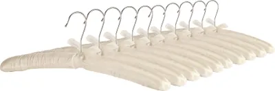 Produktbild von Gepolsterte Kleiderbügel aus Satin – 10 Stück – von Harbor Housewares