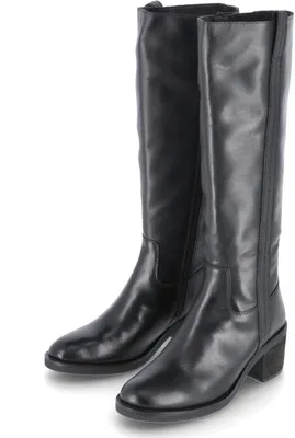 Produktbild von Kaerlek Damen Stiefel Schwarz Glattleder Größe: 38