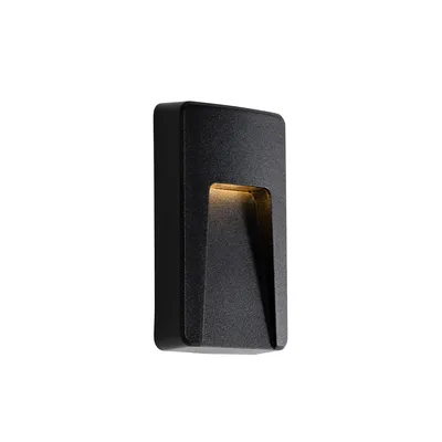 Produktbild von Außenwandleuchte Schwarz Rechteckig inkl  LED IP65 Avg