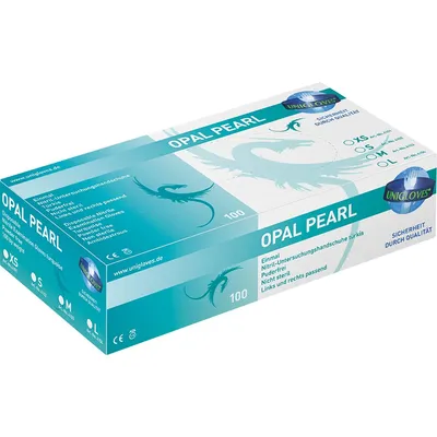 Immagine prodotto di Guanti monouso PEARL ColorLine Guanti monouso in nitrile Unigloves opale taglia 8 (M)