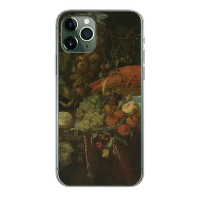 Produktbild von MuchoWow® Handyhülle Schutzhülle Hülle für iPhone 11 Pro Stilleben mit Obst und einem Hummer - Gemälde von Jan Davidsz. de Heem Silikon Softcase Handy Hülle - Handy