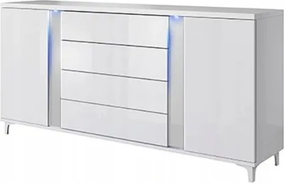 Produktbild von Moderne Kommode MARCO 180 Gloss LED! (WEISS)