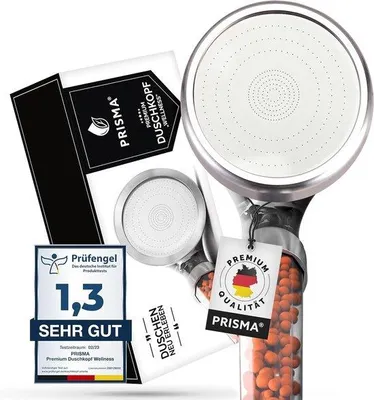 Zdjęcie produktu dla Prysznic z deszczownicą i ręczną słuchawką, oszczędzający wodę, z funkcją masażu