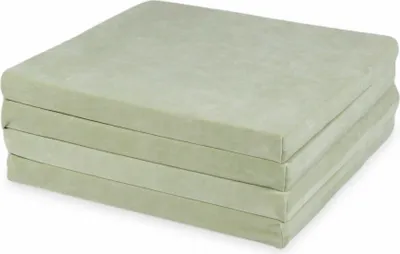 Produktbild von Spielmatte 120x120cm für Kinder quadratisch faltbar – Samtige helle Minze