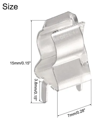 Produktbild von 10Stk Sicherungsklammern fš¹r 6x30mm Glas Keramik Rohr Klemmen Glas Keramik Rohr Klemmen Messing Sicherung Klemmen Sicherung Klammern Silber