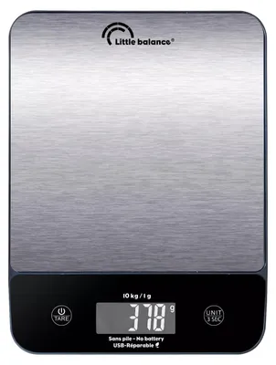 Zdjęcie produktu dla Little balance LB 8711 Little balance Küchenwaage c-Happy Genius Inox, USB-C