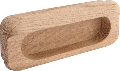 Produktbild von Alles im Griff Griffmuschel Horkos Breite 107mm, Schiebetür Griffmulde aus Holz, Muschelgriff, Eiche roh