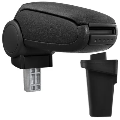 Image de Accoudoir central pour Ford Focus 3, en tissu noir, compatible à partir de 2011