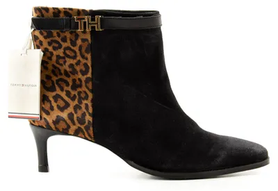 Immagine prodotto di Stivali in pelle da donna Tommy Hilfiger, motivo leopardo, taglia 39