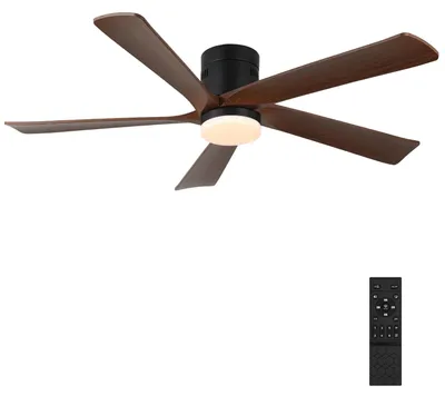 Produktbild von Deckenventilator mit LED-Lampe Moderner Kronleuchter 6 Modi Fernbedienung 132 cm