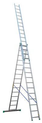 Image de Échelle En Aluminium À 3 Éléments, 1010 Cm, 15 + 15 + 15 Échelons - Dr4215