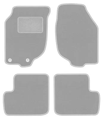 Image de Tapis de sol en moquette pour Rover 25 1999-2005 (à hayon) – jeu 4 pièces, gris, sur mesure – Wielganizator OSLO